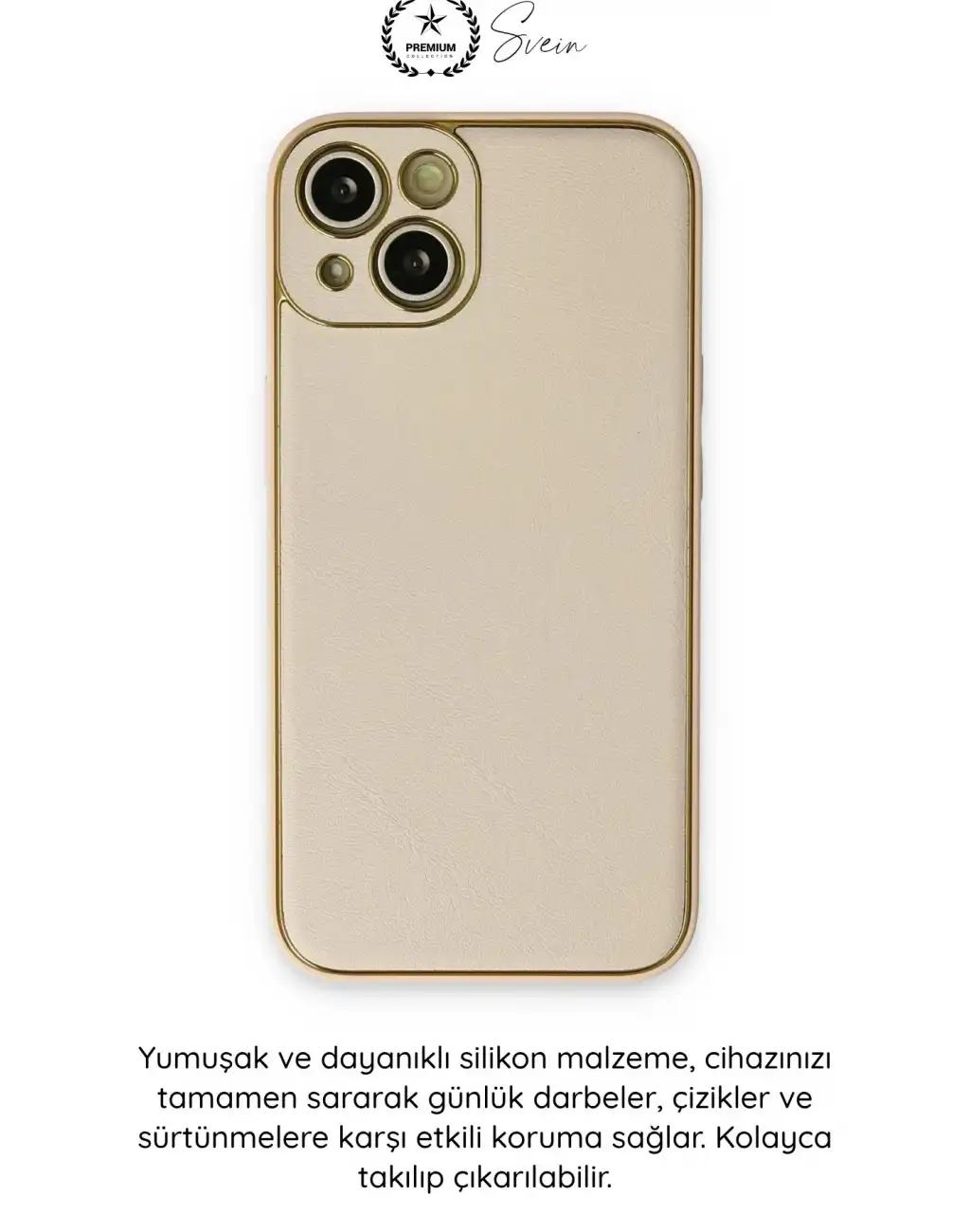 #Kılıf İphone 14 Plus Uyumlu Kılıf Coco Deri Görünümlü Silikon Kapak Darbe Emici Esnek Yumuşak Koruyucu Çizilme Önleyici Kamera Korumalı Şık İnce Kaymaz Premium Telefon Aksesuarı