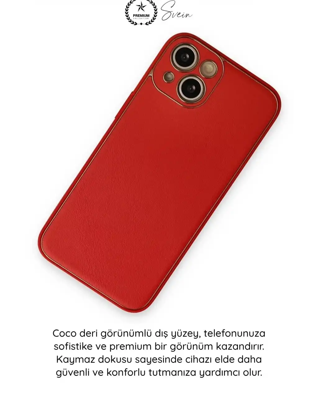 #Kılıf İphone 14 Plus Uyumlu Kılıf Coco Deri Görünümlü Silikon Kapak Darbe Emici Esnek Yumuşak Koruyucu Çizilme Önleyici Kamera Korumalı Şık İnce Kaymaz Premium Telefon Aksesuarı