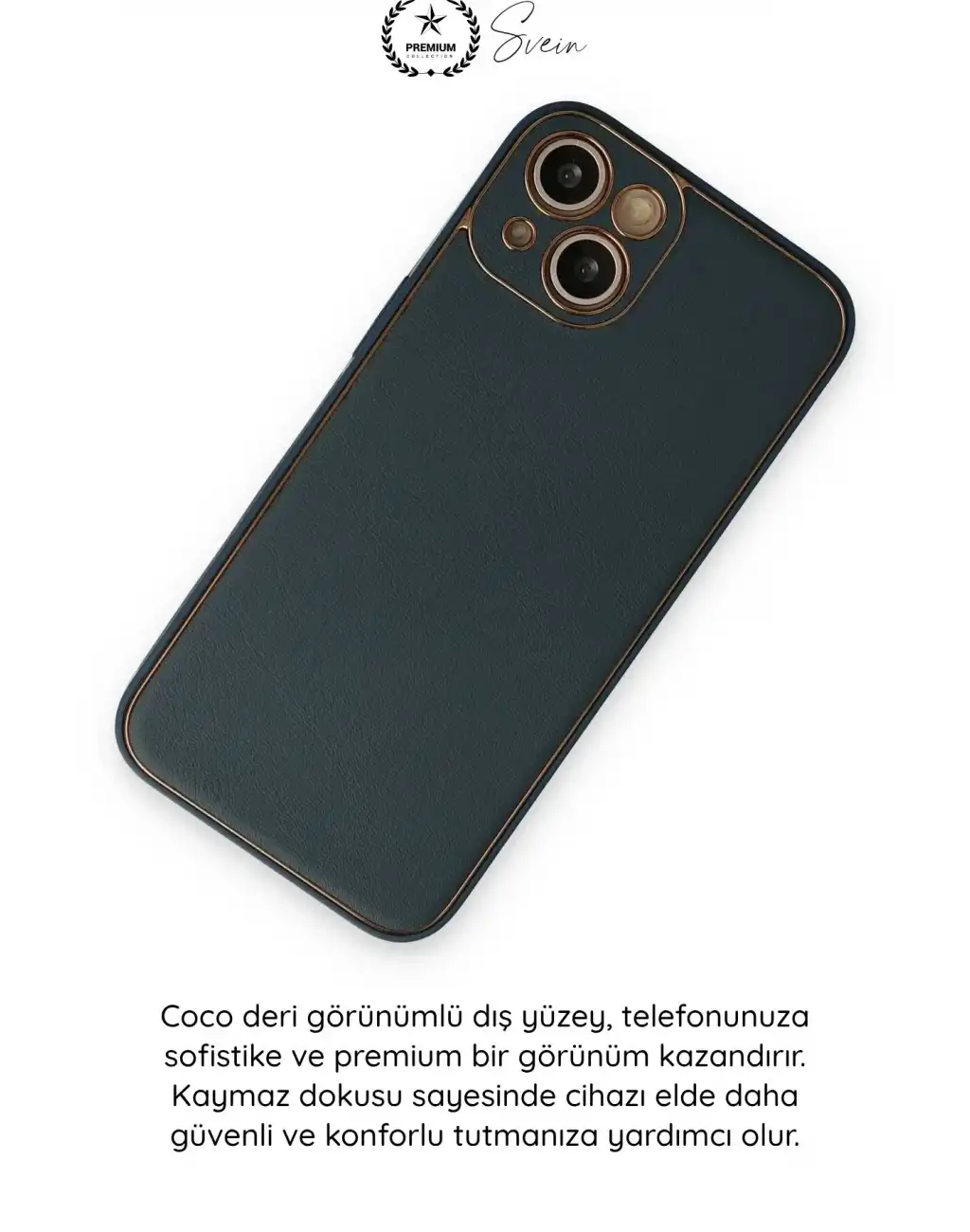 #Kılıf İphone 14 Plus Uyumlu Kılıf Coco Deri Görünümlü Silikon Kapak Darbe Emici Esnek Yumuşak Koruyucu Çizilme Önleyici Kamera Korumalı Şık İnce Kaymaz Premium Telefon Aksesuarı