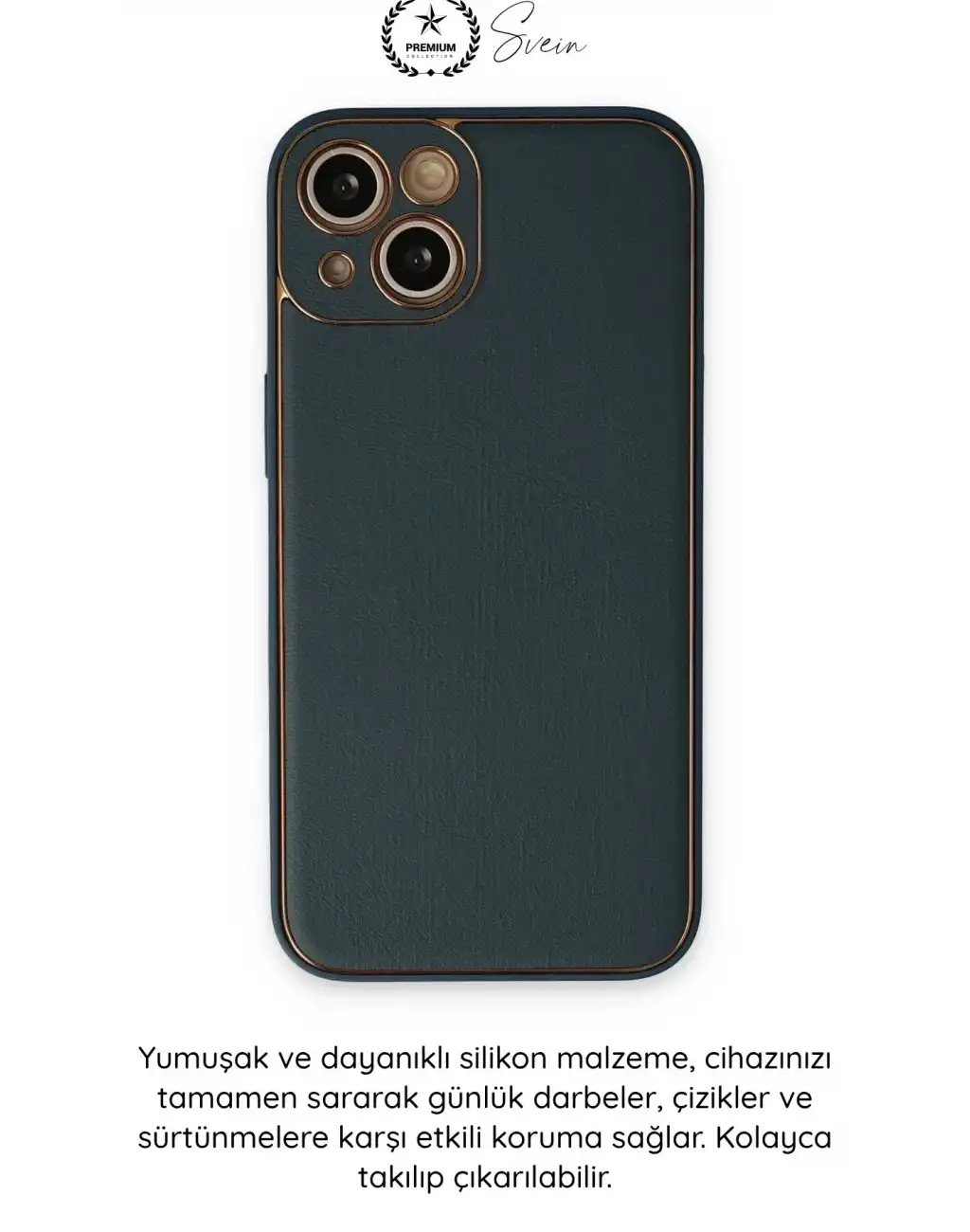 #Kılıf İphone 14 Plus Uyumlu Kılıf Coco Deri Görünümlü Silikon Kapak Darbe Emici Esnek Yumuşak Koruyucu Çizilme Önleyici Kamera Korumalı Şık İnce Kaymaz Premium Telefon Aksesuarı