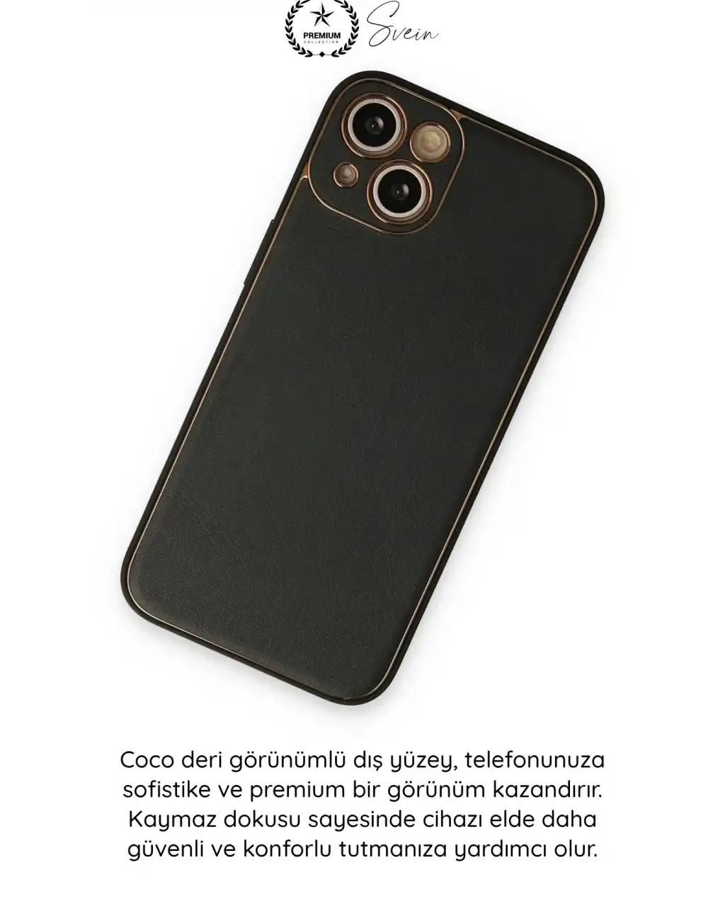 #Kılıf İphone 14 Plus Uyumlu Kılıf Coco Deri Görünümlü Silikon Kapak Darbe Emici Esnek Yumuşak Koruyucu Çizilme Önleyici Kamera Korumalı Şık İnce Kaymaz Premium Telefon Aksesuarı