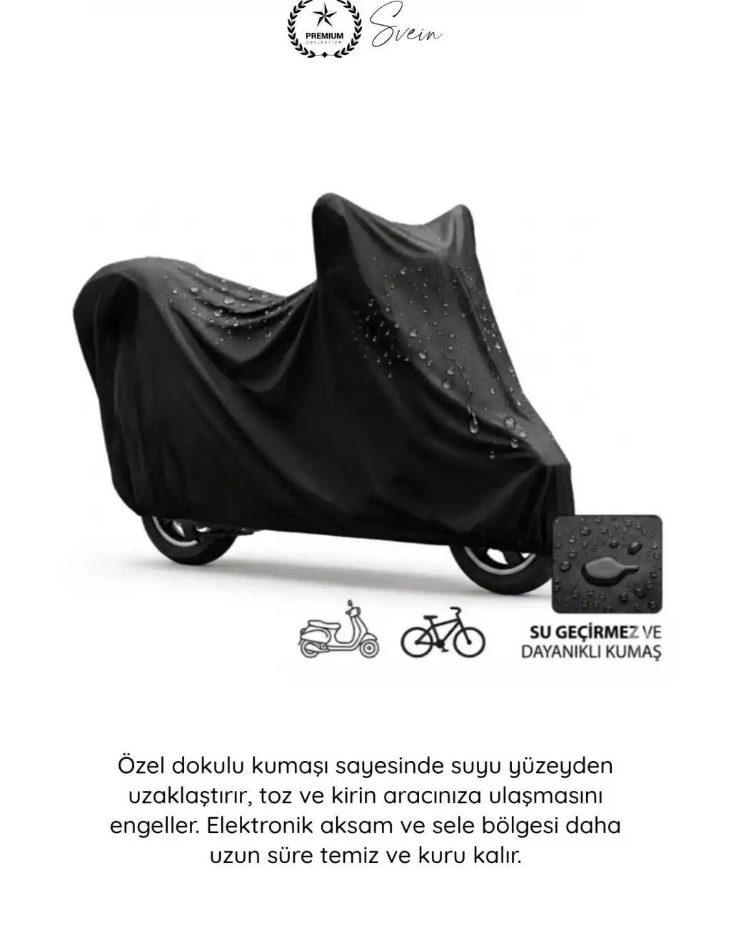 #Branda Motosiklet Scooter Koruma Brandası UV Korumalı Su Geçirmez Toz Önleyici Dış Mekan Dayanıklı Hafif Katlanabilir Güneş Yağmur Kar Çamur Dirençli Örtü Kılıf 180x120 cm Evrensel