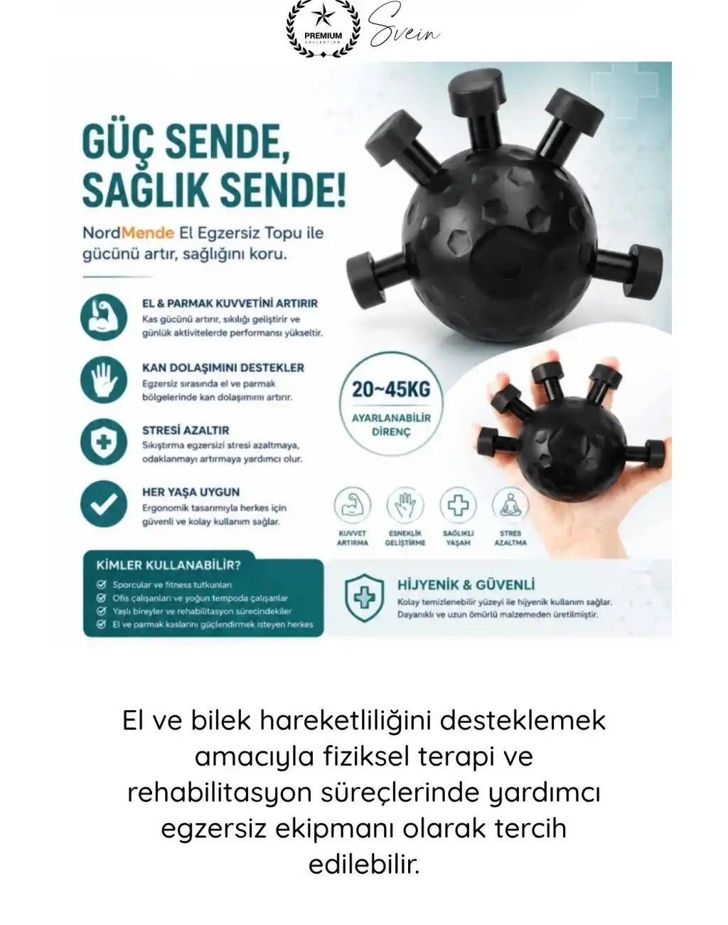 #ElYayı El Yayı Kavrama Gücü Egzersiz Topu Gripball Bilek Parmak Güçlendirme Aparatı Stres Giderici Odaklanma Antrenman Ekipmanı Rehabilitasyon Spor Fitness El Kas Geliştirme Topu