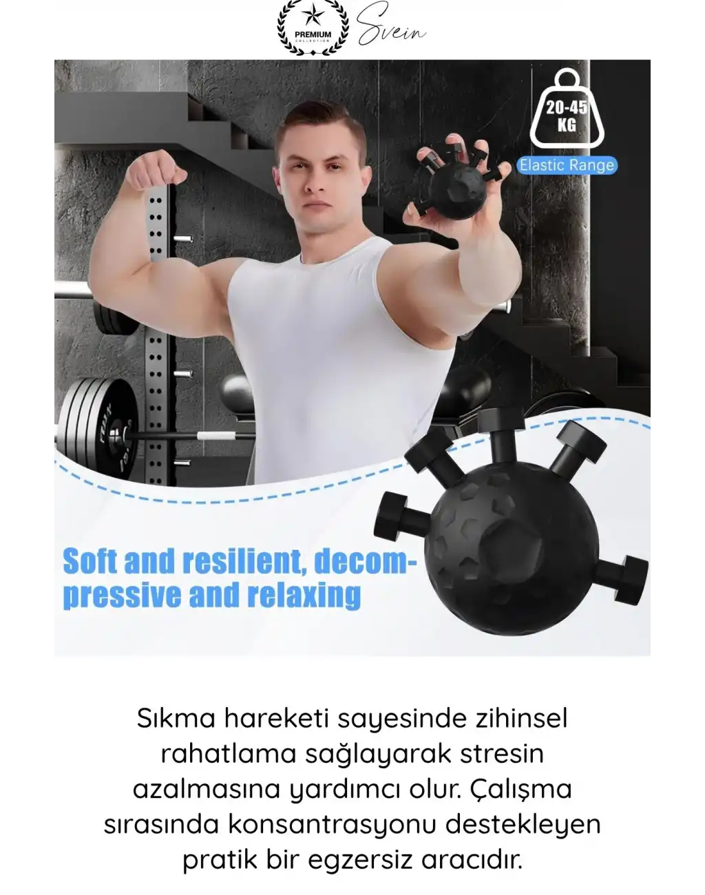 #ElYayı El Yayı Kavrama Gücü Egzersiz Topu Gripball Bilek Parmak Güçlendirme Aparatı Stres Giderici Odaklanma Antrenman Ekipmanı Rehabilitasyon Spor Fitness El Kas Geliştirme Topu