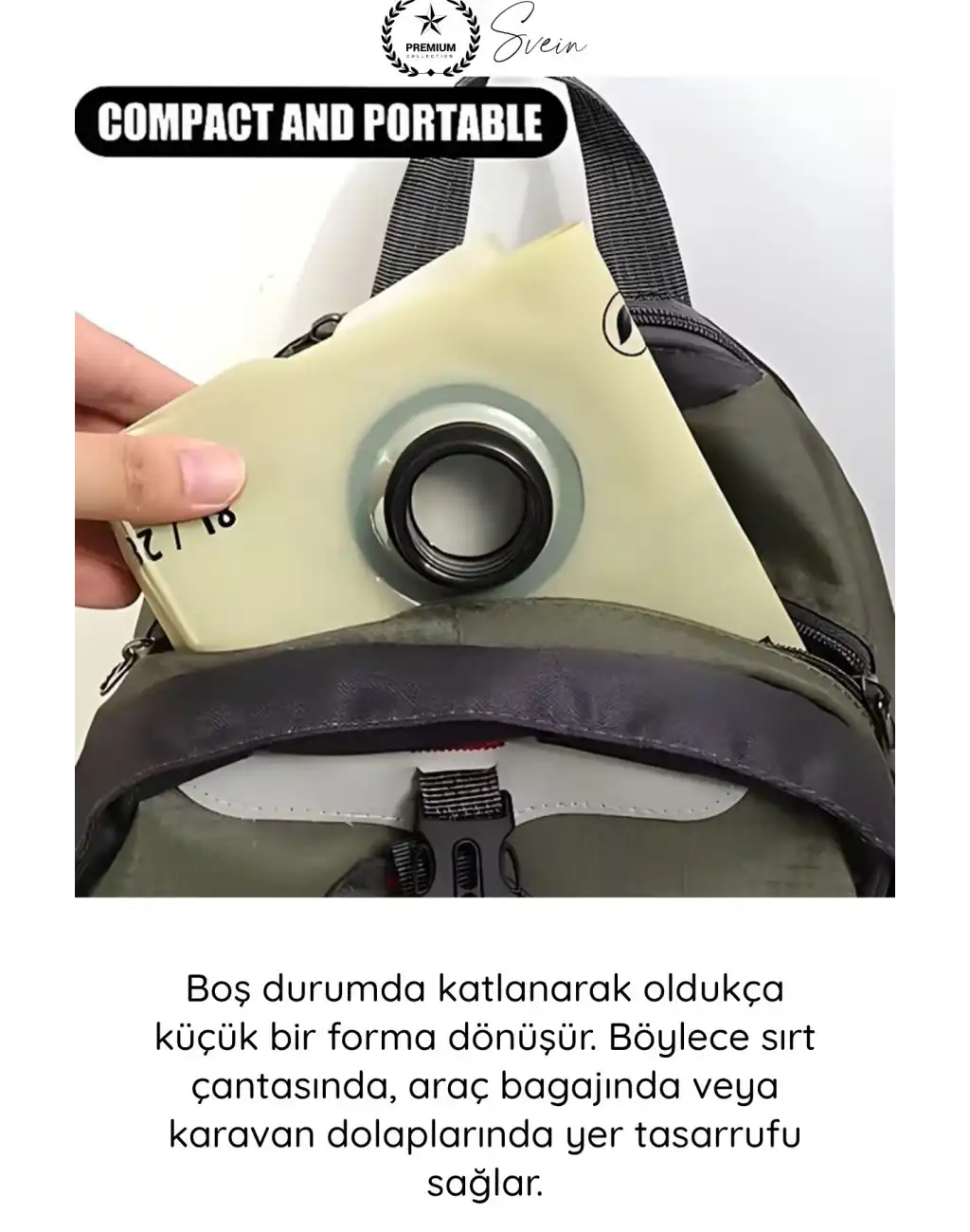 #SuKabı Katlanabilir Su Kabı 8 Litre Musluklu Akordiyon Su Deposu Kamp Karavan Piknik Portatif BPA İçermeyen Taşınabilir Sızdırmaz Hijyenik Plastik Su Bidonu Outdoor Kullanım