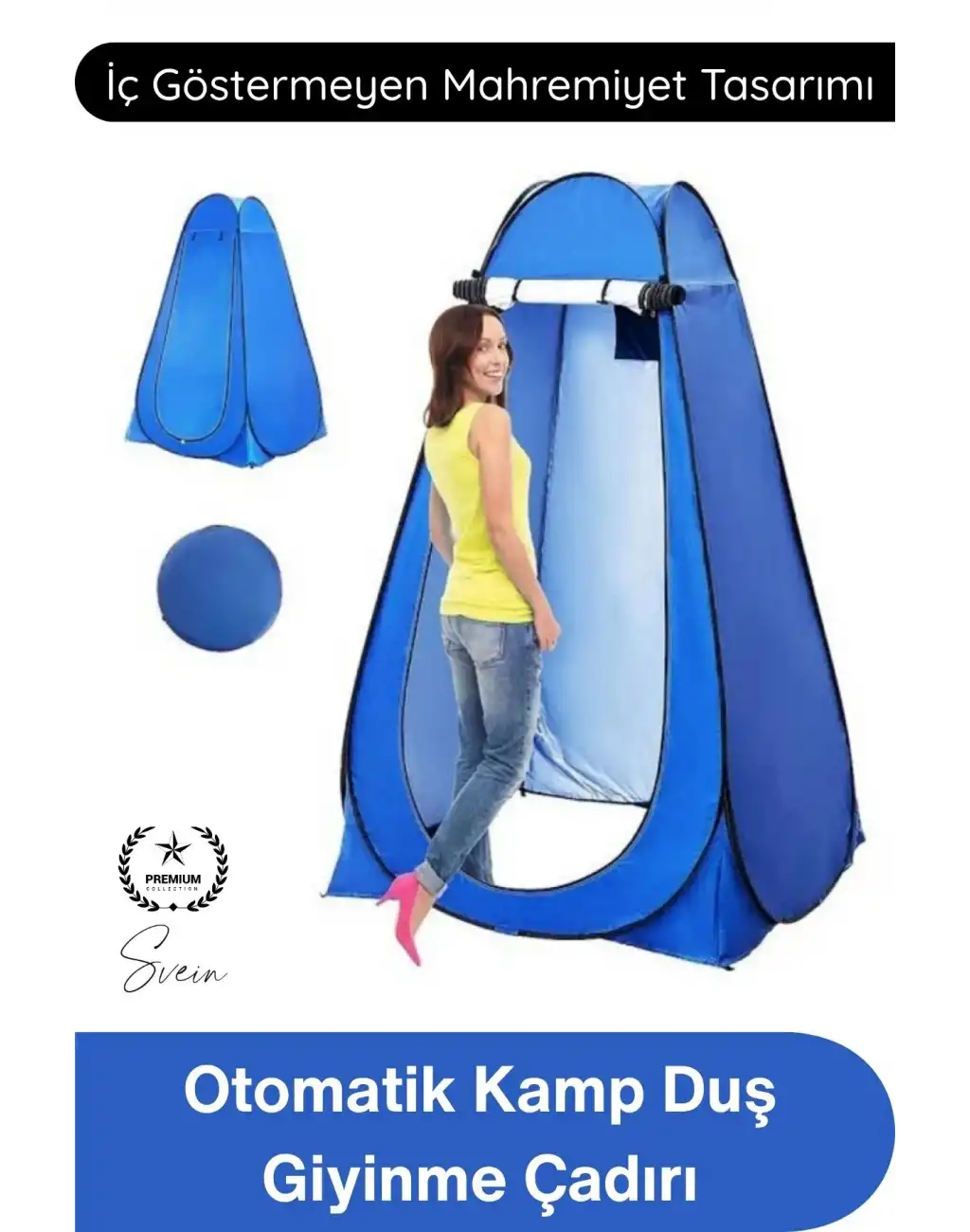 #Çadır Giyinme Çadırı Otomatik Kamp Duş Çadırı Tuvalet Kabini Pencereli Fermuarlı İç Göstermeyen Portatif Prova Kabin Deniz Pazar Fotoğrafçı Kullanımı Taşıma Çantalı 120x120x190 cm
