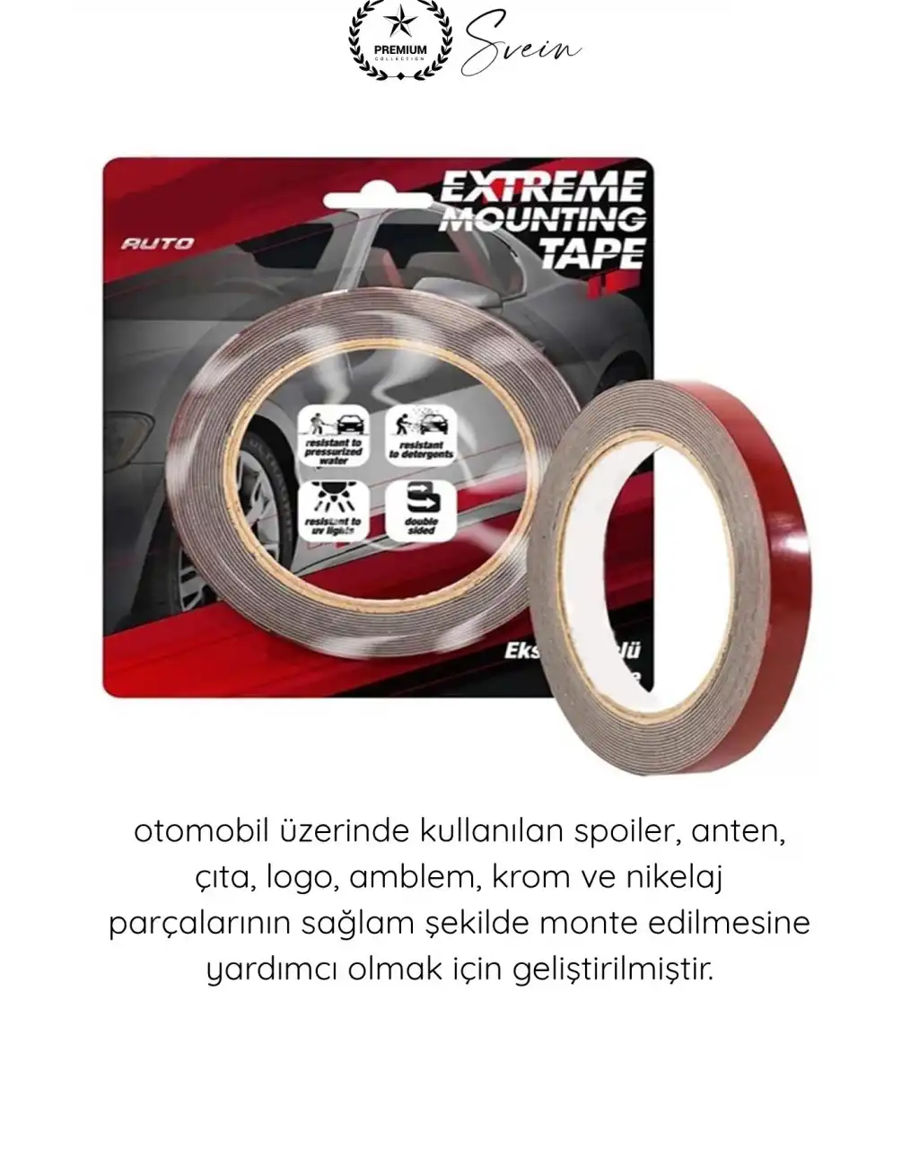 #AksesuarBandı Araç Aksesuarı Çift Taraflı Yapıştırma Bandı 19mm x 1.5 Metre Gri Oto Spoiler Anten Çıta Harf Logo Amblem Krom Nikelaj OGS Güçlü Montaj Bandı Dış Mekan Dayanıklı