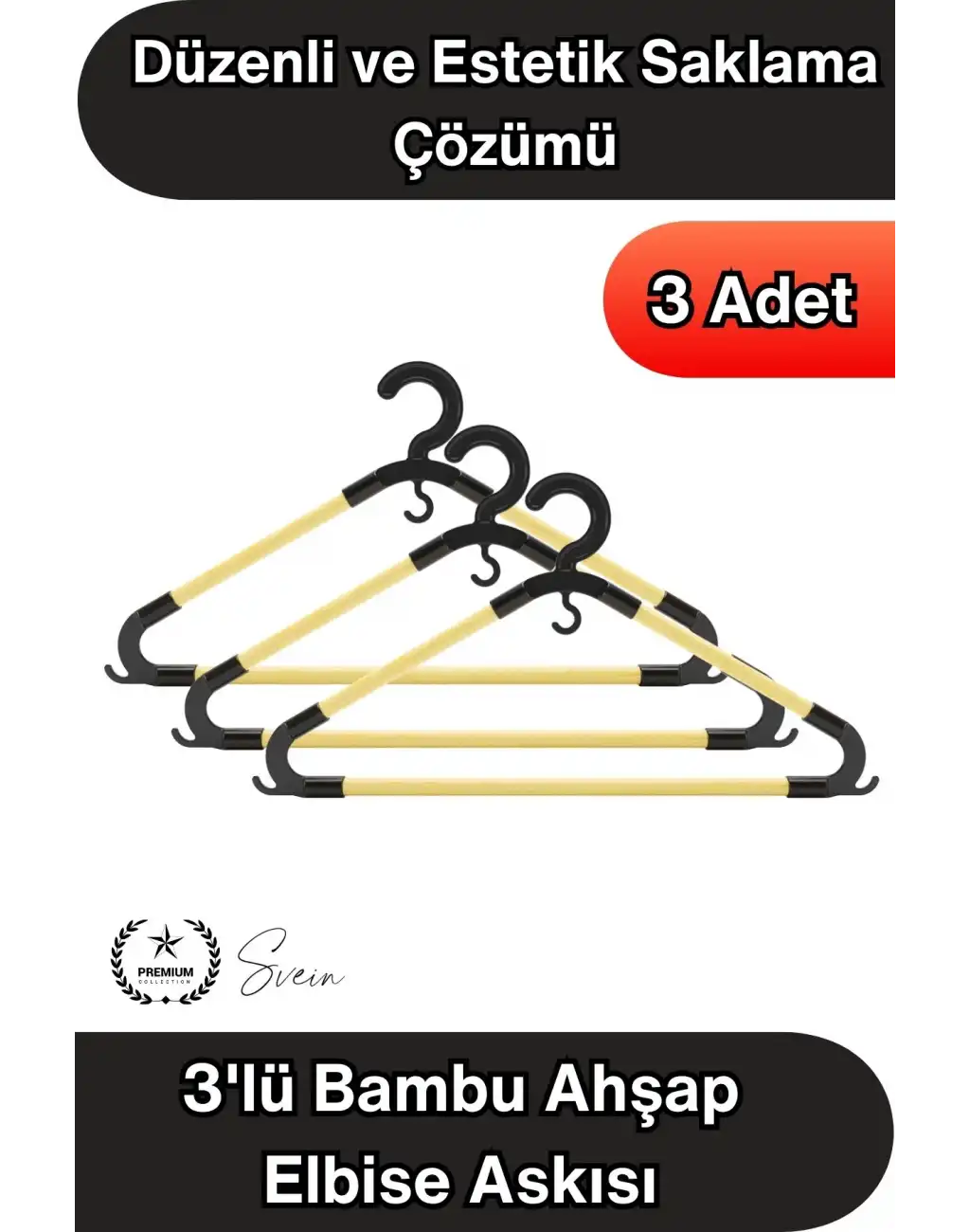 #Askı 3lü Bambu Ahşap Elbise Askısı Yetişkin Doğal Ahşap Kaymaz Dayanıklı Kıyafet Askılığı Gömlek Ceket Pantolon Elbise Dolap Düzenleyici Askı Seti