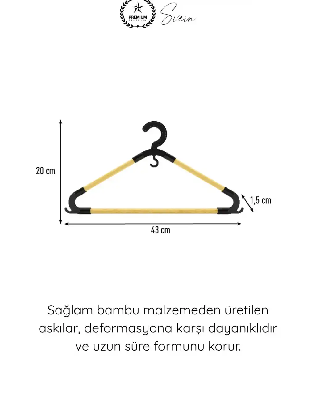 #Askı 3lü Bambu Ahşap Elbise Askısı Yetişkin Doğal Ahşap Kaymaz Dayanıklı Kıyafet Askılığı Gömlek Ceket Pantolon Elbise Dolap Düzenleyici Askı Seti
