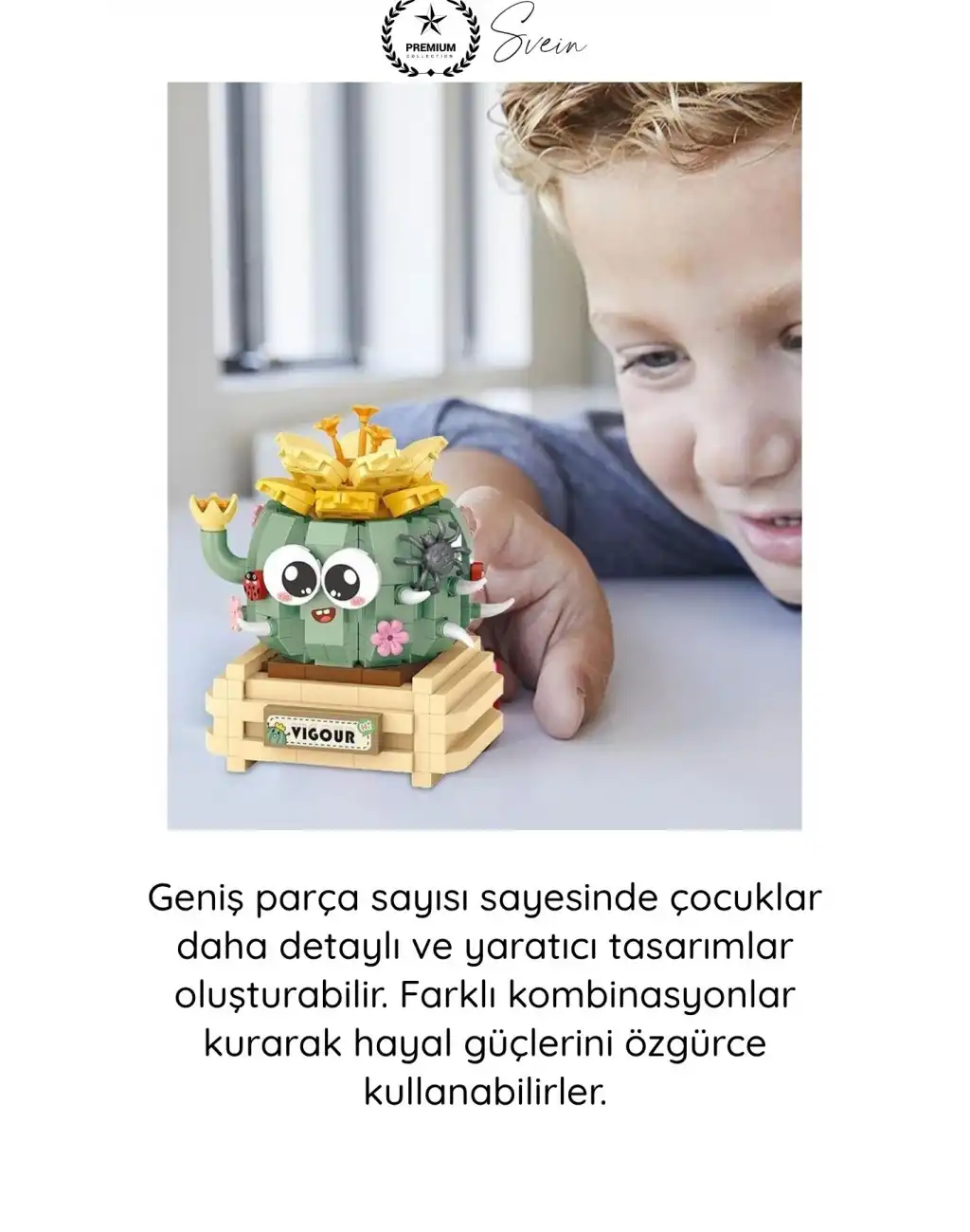 #BlokPuzzle Kaktüs Blok Oyuncak 450 Parça Yapı İnşa Seti Eğitici Zeka Geliştirici Montaj Puzzle STEM Tasarım Motor Beceri Dikkat Konsantrasyon Çocuk Hobi Aktivite Oyunu Renkli Maket