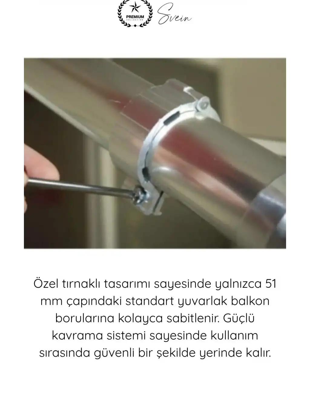 #ÇamaşırAskı Alüminyum Balkon Çamaşır Askılığı Takılabilir Küpeşte Kurutmalık Yuvarlak Boru Uyumlu Paslanmaz Metalik Hafif Dayanıklı 15 Kg Kapasiteli Pratik Montajlı İpli Ev Dış Mekan Askısı