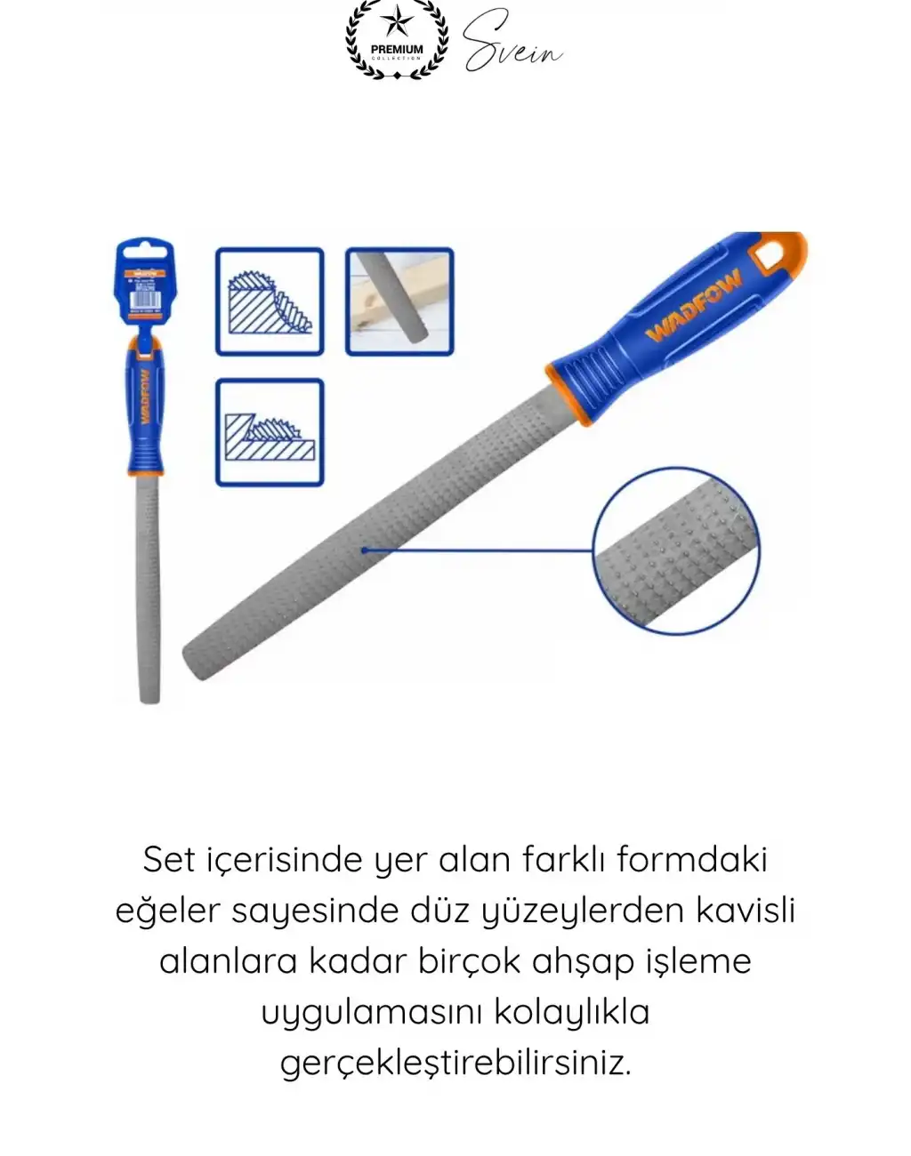 #EğeSeti 3 Parça Ahşap Eğe Seti 200 mm Orta Pürüzlü Düz Yarım Yuvarlak Yuvarlak Törpü Ergonomik Sap Karbon Çelik Marangoz Mobilya Oyma Zımparalama El Aleti Profesyonel