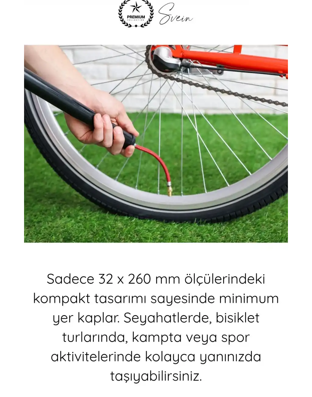 #ElPompası Metal El Tipi Hava Pompası 30 PSI Mini Bisiklet Lastik Top Şişirme Pompası Alüminyum Gövdeli İğne Uçlu Manuel Taşınabilir Futbol Basketbol Voleybol Araç Kamp Spor Pompası
