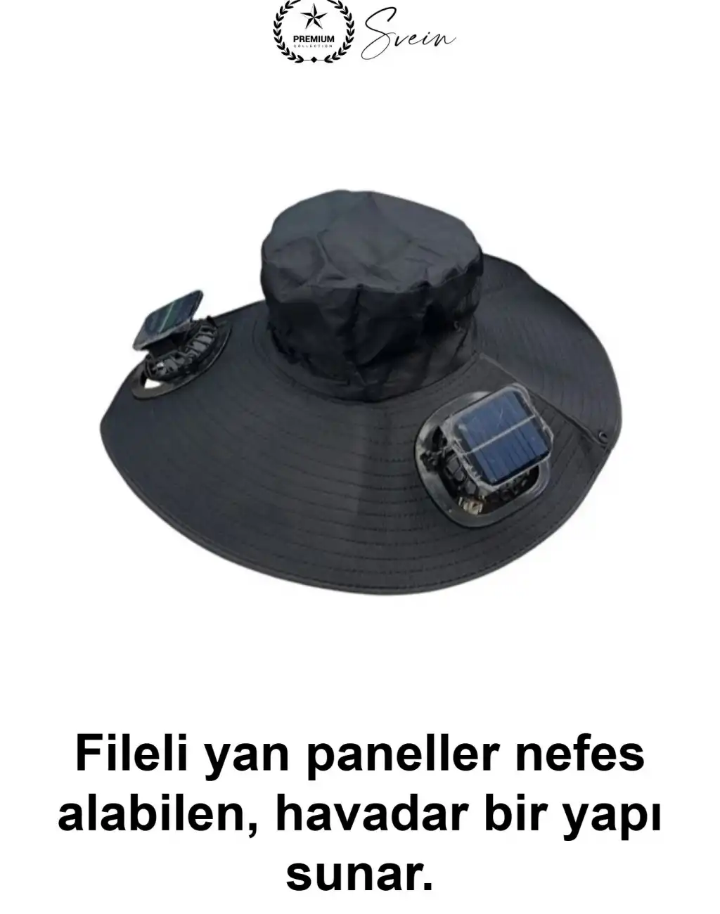 Güneş Enerjili Fanlı Balıkçı Şapka Solar Panelli Vantilatörlü Geniş Siperlikli Kamp Doğa Yürüyüşü Bahçe Yazlık Havalandırmalı Fileli Ayarlanabilir Çene İpli Outdoor Serinletici Safari Tekne Seyahat