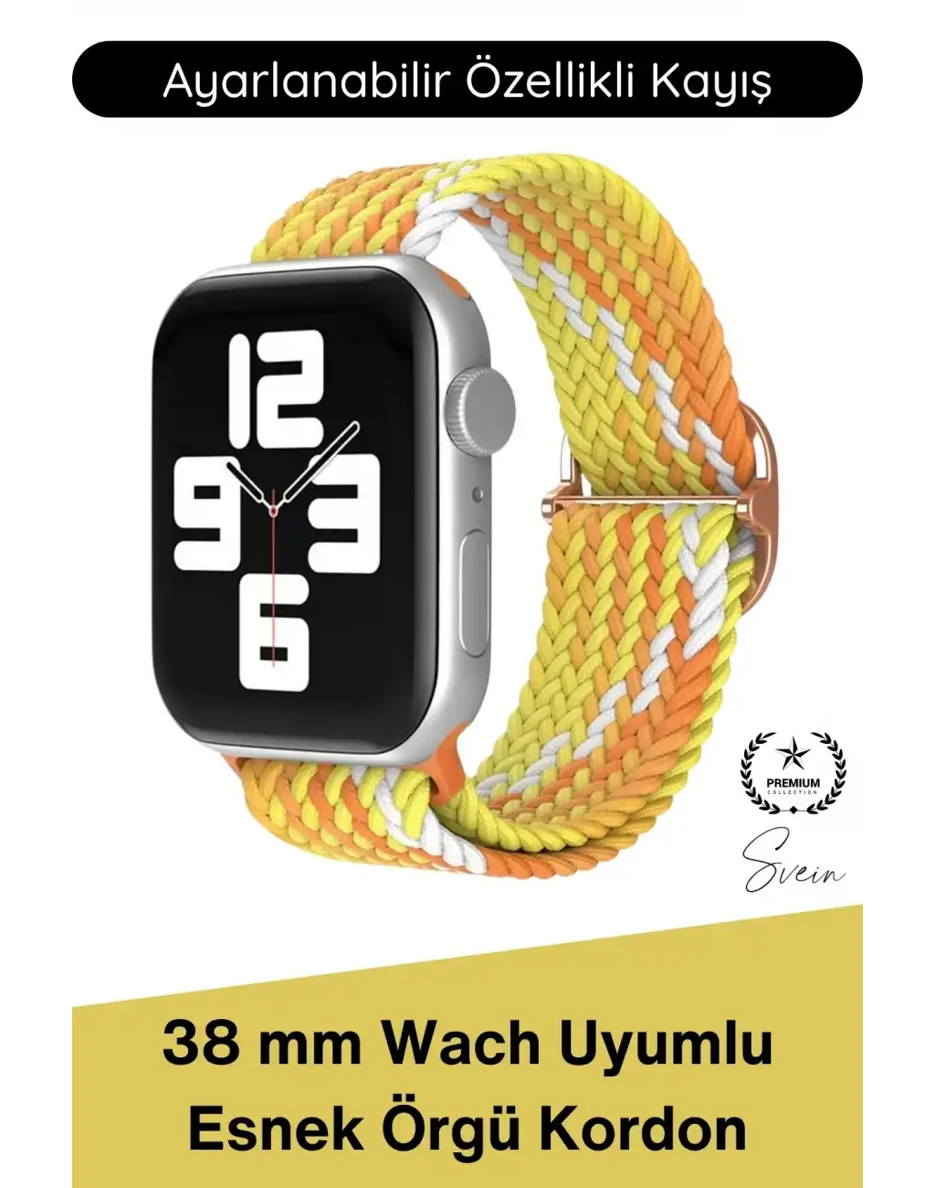 #Kordon Apple Watch Uyumlu Örgü Akıllı Saat Kordonu Ayarlanabilir Esnek Nefes Alabilir Yumuşak Dokulu Spor Günlük Kullanım Elastik Kayış Hafif Dayanıklı Modern Bileklik Aksesuarı