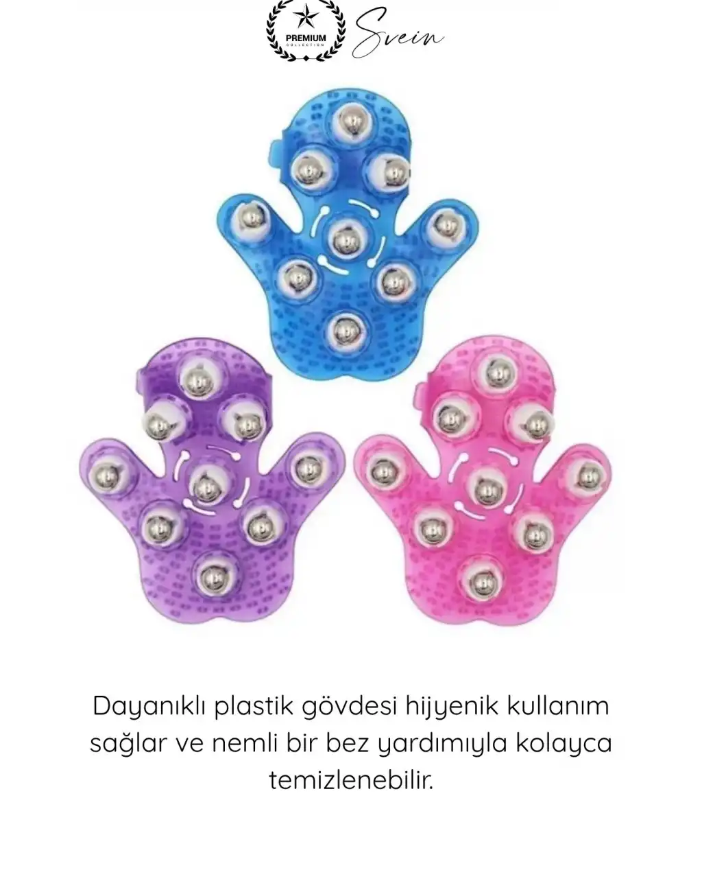 #Masaj 9 Bilyeli Masaj Eldiveni Giyilebilir Plastik Vücut Masaj Aleti Selülit Masajı Kan Dolaşımı Destekleyici Sıkılaştırıcı Ergonomik El Tipi Masaj Aparatı