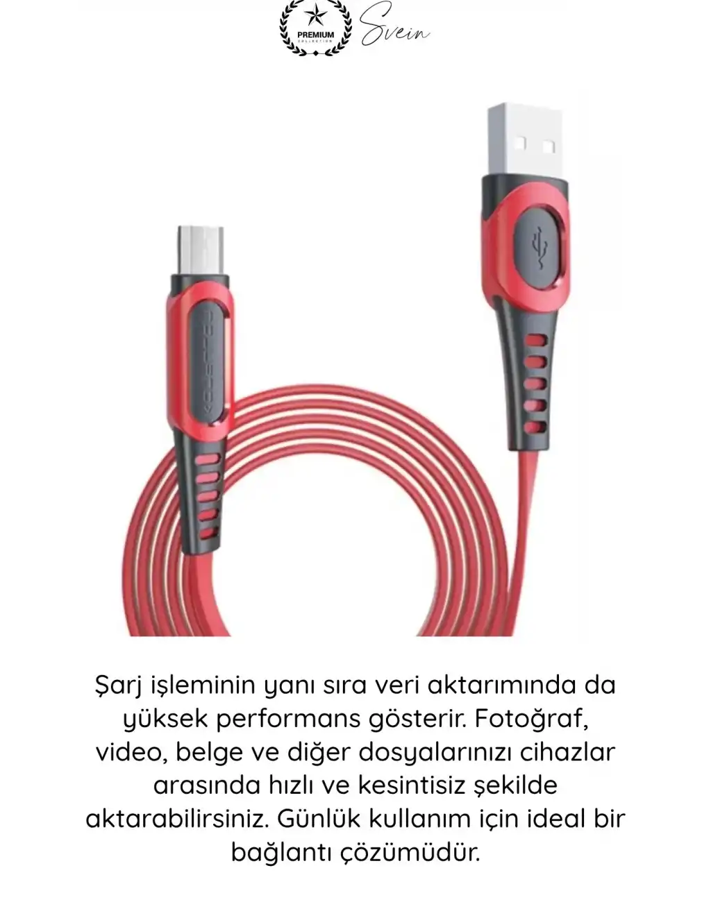 #MicroUSB Süper Hızlı DC01 Micro USB Şarj Kablosu 1M 2.4A Hızlı Veri Aktarım Android Telefon Tablet Powerbank Uyumlu Dayanıklı Bakır İletken Kırmızı Senkronizasyon Enerji Bağlantı Aksesuarı
