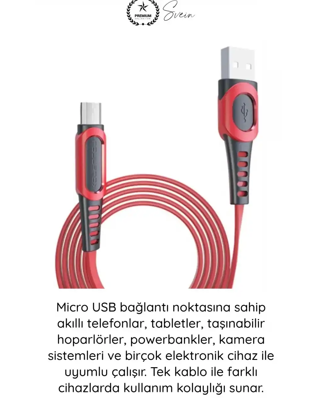 #MicroUSB Süper Hızlı DC01 Micro USB Şarj Kablosu 1M 2.4A Hızlı Veri Aktarım Android Telefon Tablet Powerbank Uyumlu Dayanıklı Bakır İletken Kırmızı Senkronizasyon Enerji Bağlantı Aksesuarı