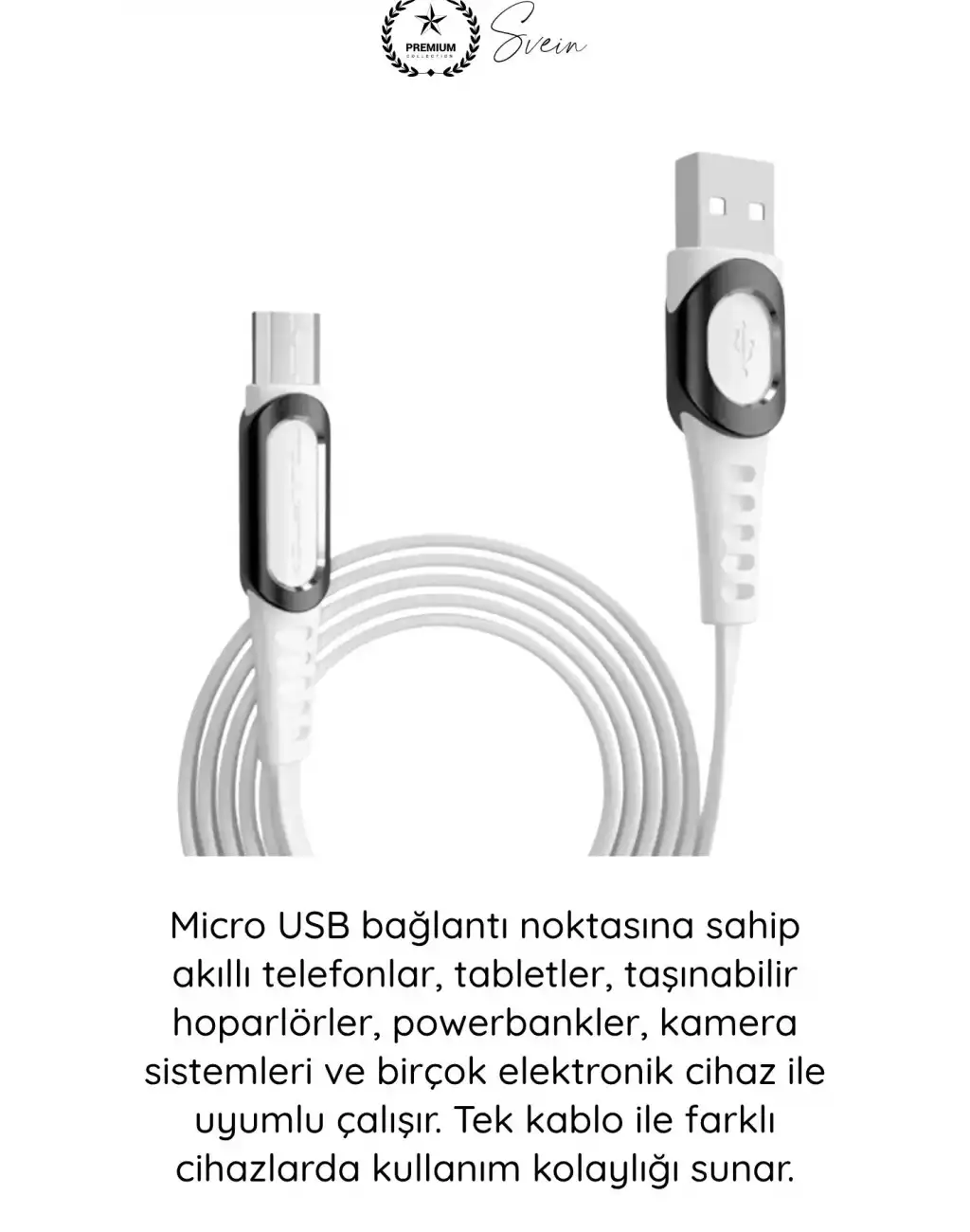 #MicroUSB Süper Hızlı DC01 Micro USB Şarj Kablosu 1M 2.4A Hızlı Veri Aktarım Android Telefon Tablet Powerbank Uyumlu Dayanıklı Bakır İletken Beyaz Senkronizasyon Enerji Bağlantı Aksesuarı