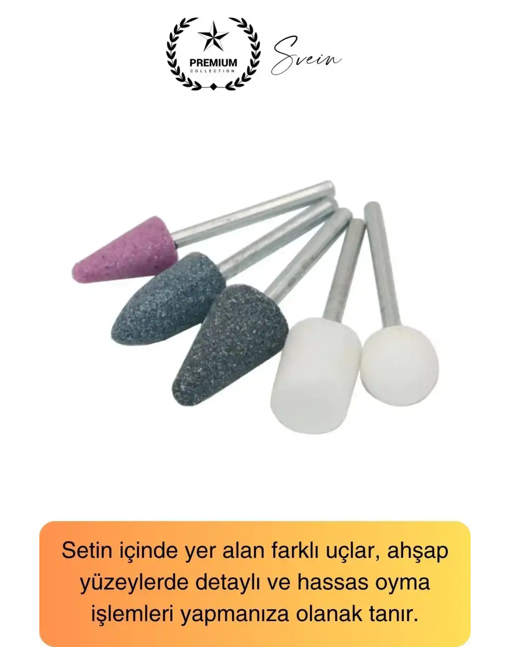 Premium 10 Parça Hobi Gravür Taşlama Ucu Mini Metal Ahşap Oyma Seti Parlatma Zımparalama Fırçalama