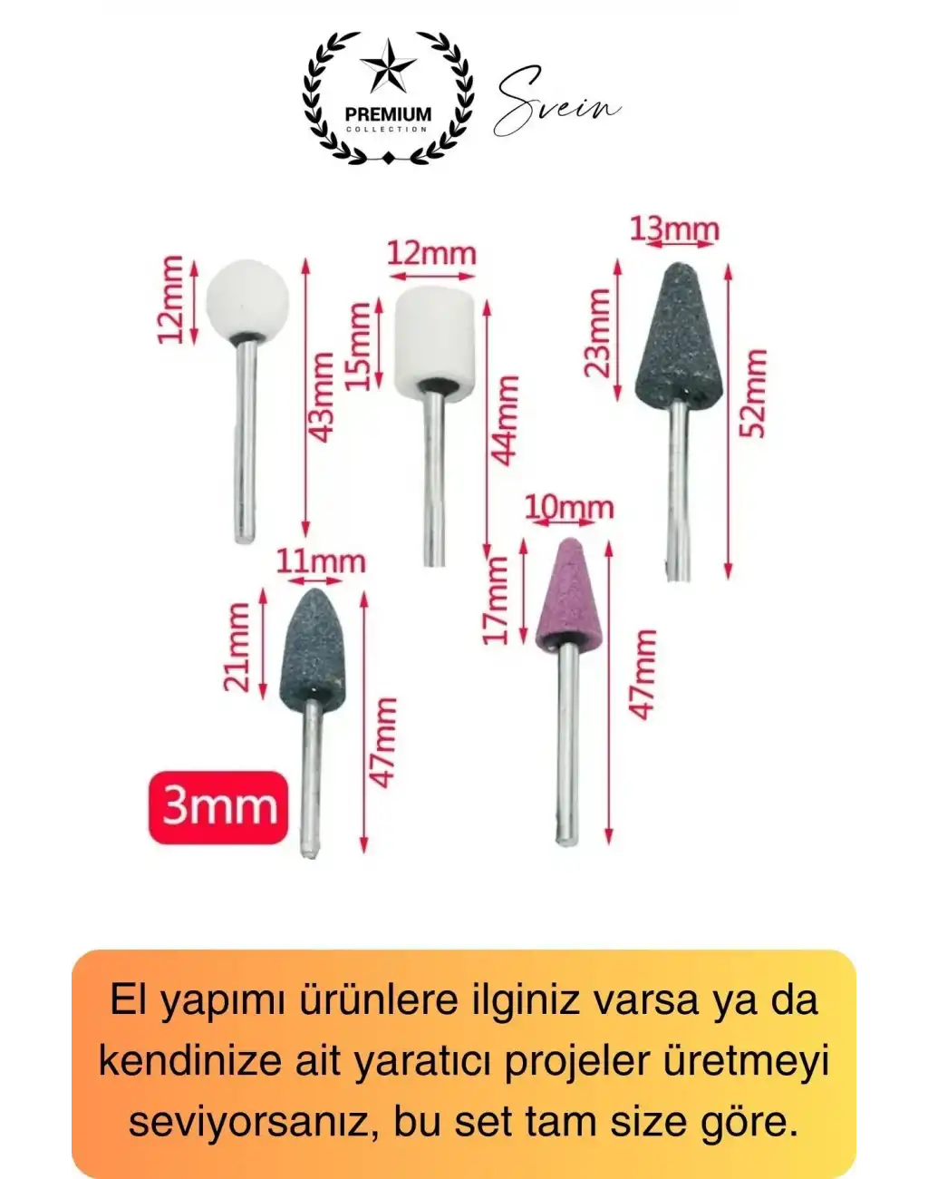 Premium 10 Parça Hobi Gravür Taşlama Ucu Mini Metal Ahşap Oyma Seti Parlatma Zımparalama Fırçalama