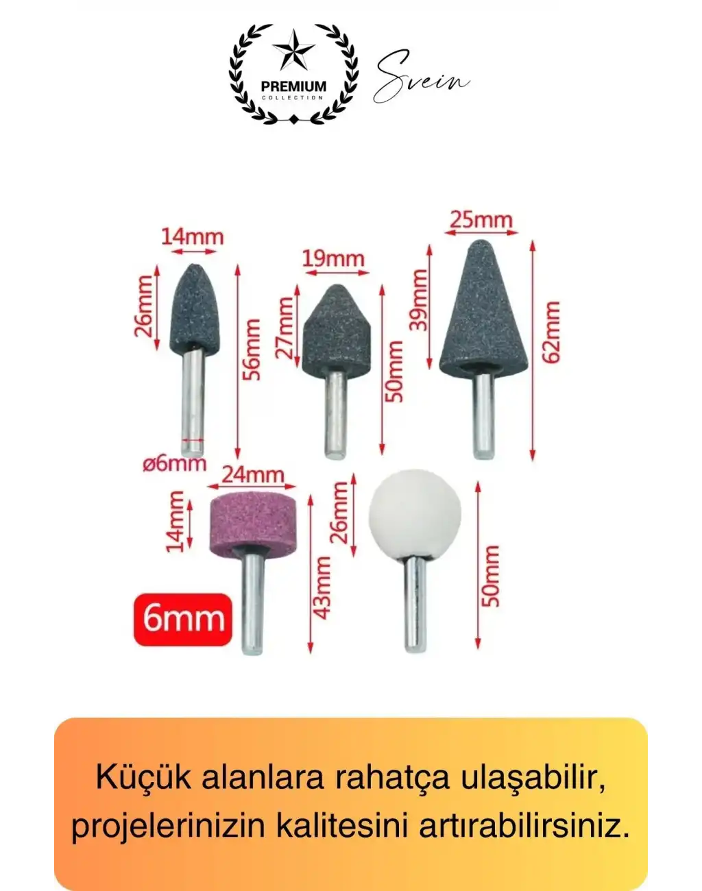 Premium 10 Parça Hobi Gravür Taşlama Ucu Mini Metal Ahşap Oyma Seti Parlatma Zımparalama Fırçalama