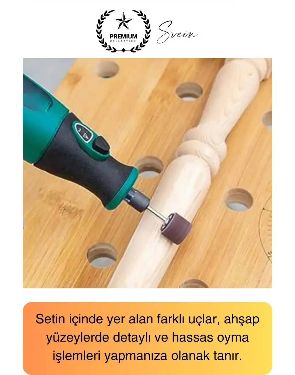 Premium 105 Parça Hobi Gravür Taşlama Ucu Mini Metal Ahşap Oyma Seti Parlatma Zımparalama Fırçalama