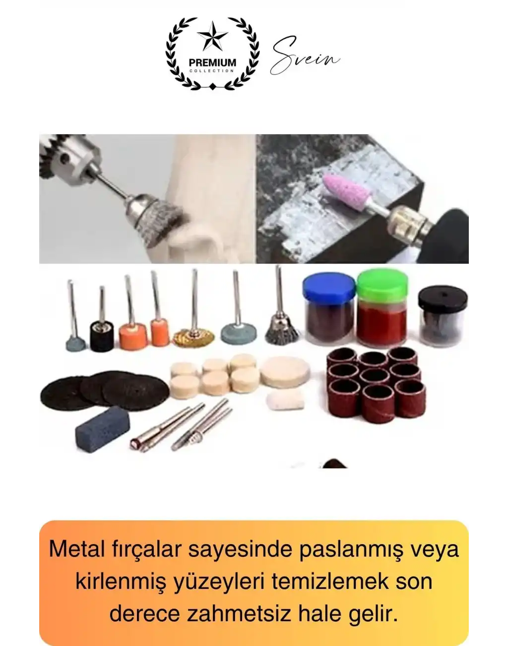 Premium 105 Parça Hobi Gravür Taşlama Ucu Mini Metal Ahşap Oyma Seti Parlatma Zımparalama Fırçalama