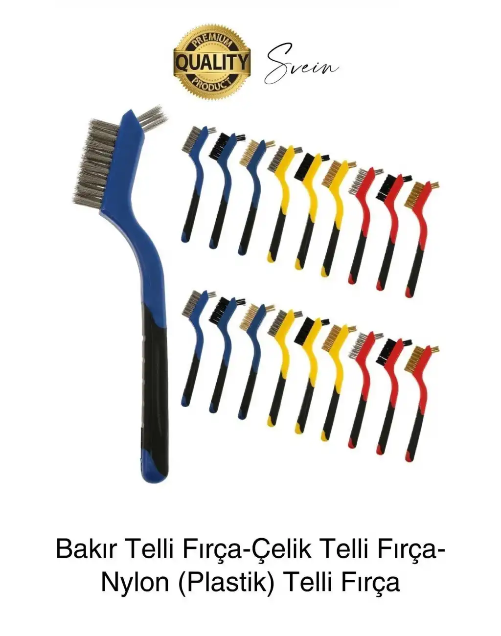 Premium 3lü Mini Tel Fırça Seti Detay Temizlik Pas Kir Sökücü Devre Kartı Fan 3D Printer Mekanik