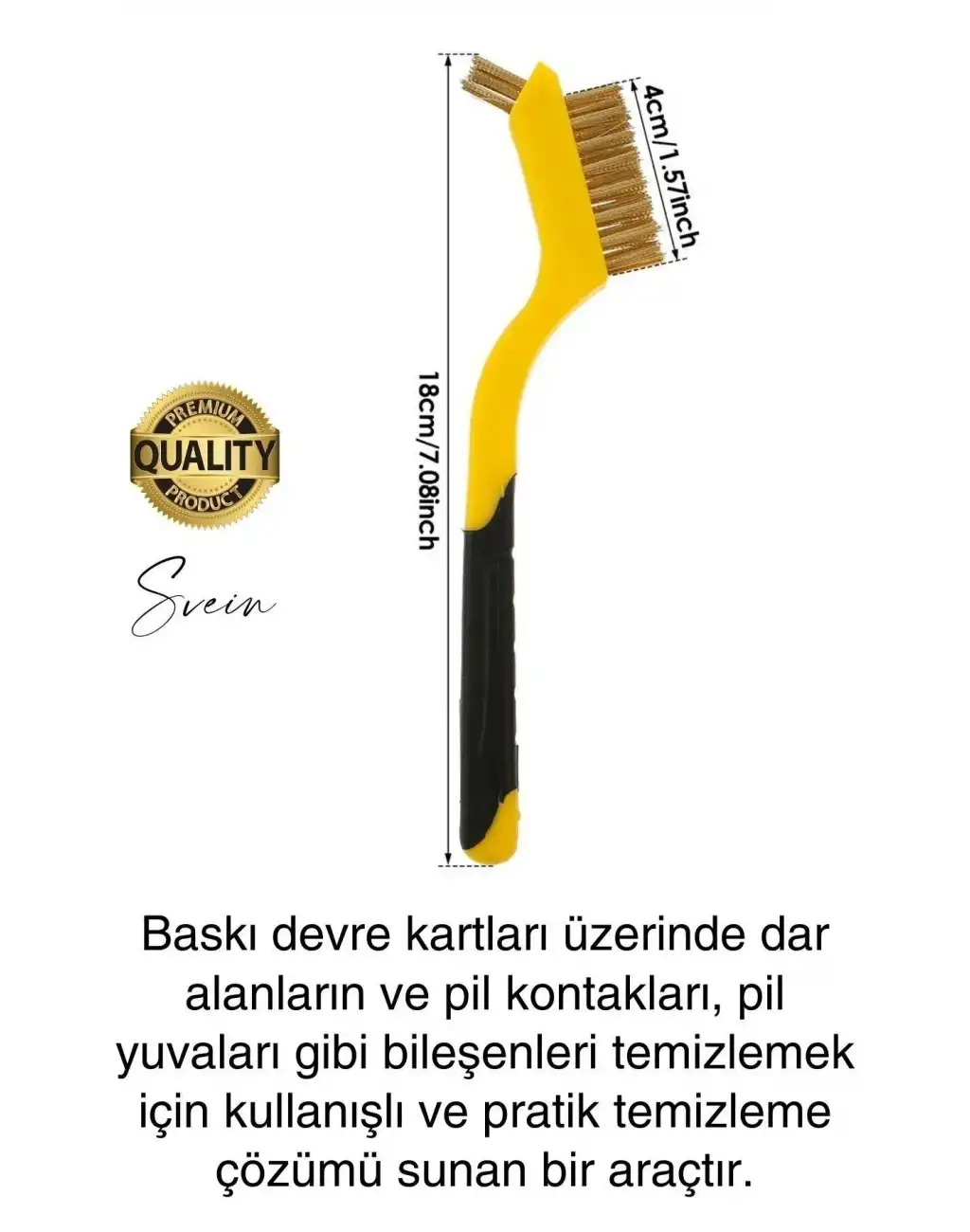 Premium 3lü Mini Tel Fırça Seti Detay Temizlik Pas Kir Sökücü Devre Kartı Fan 3D Printer Mekanik