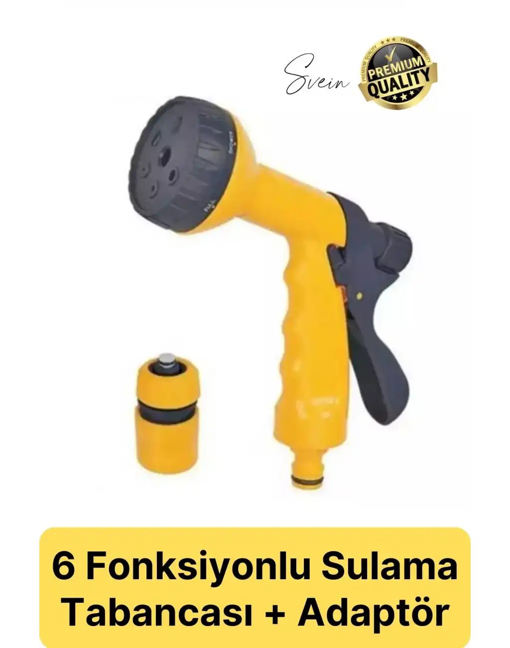 Premium 7 Fonksiyonlu Yüksek Basınçlı Sulama Tabancası Bahçe Araba Yıkama Yağmurlama Su Fıskiye