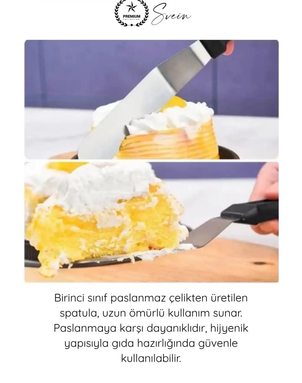 #Spatula Profesyonel Mutfak Ekipmanı Ergonomik Saplı Paslanmaz Çelik L Tipi Pastacı Spatulası Pasta Krema Düzeltme Şanti Ganaj Sürme Dekorasyon Kek Sıvama Açılı Spatula 27 cm