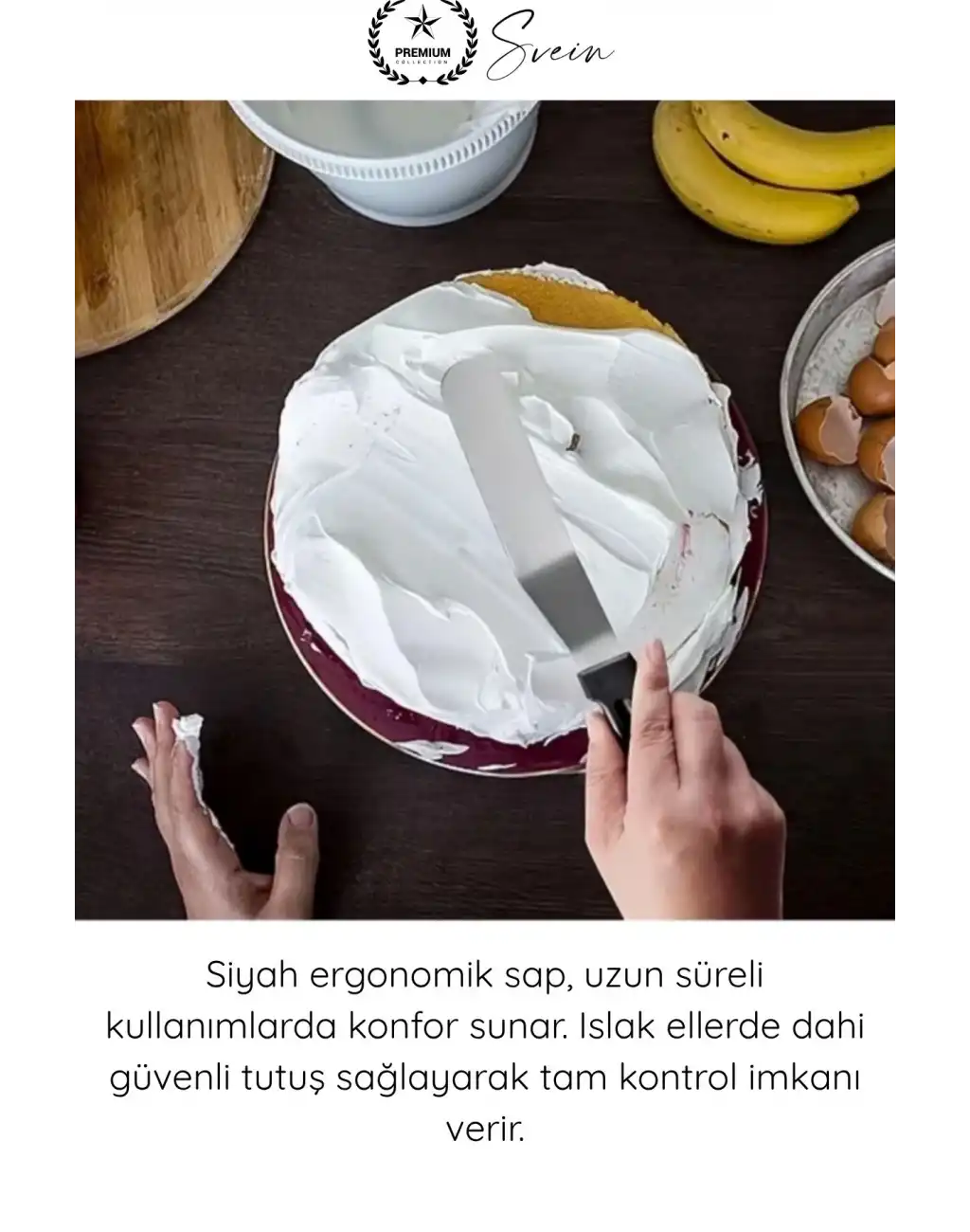 #Spatula Profesyonel Mutfak Ekipmanı Ergonomik Saplı Paslanmaz Çelik L Tipi Pastacı Spatulası Pasta Krema Düzeltme Şanti Ganaj Sürme Dekorasyon Kek Sıvama Açılı Spatula 27 cm