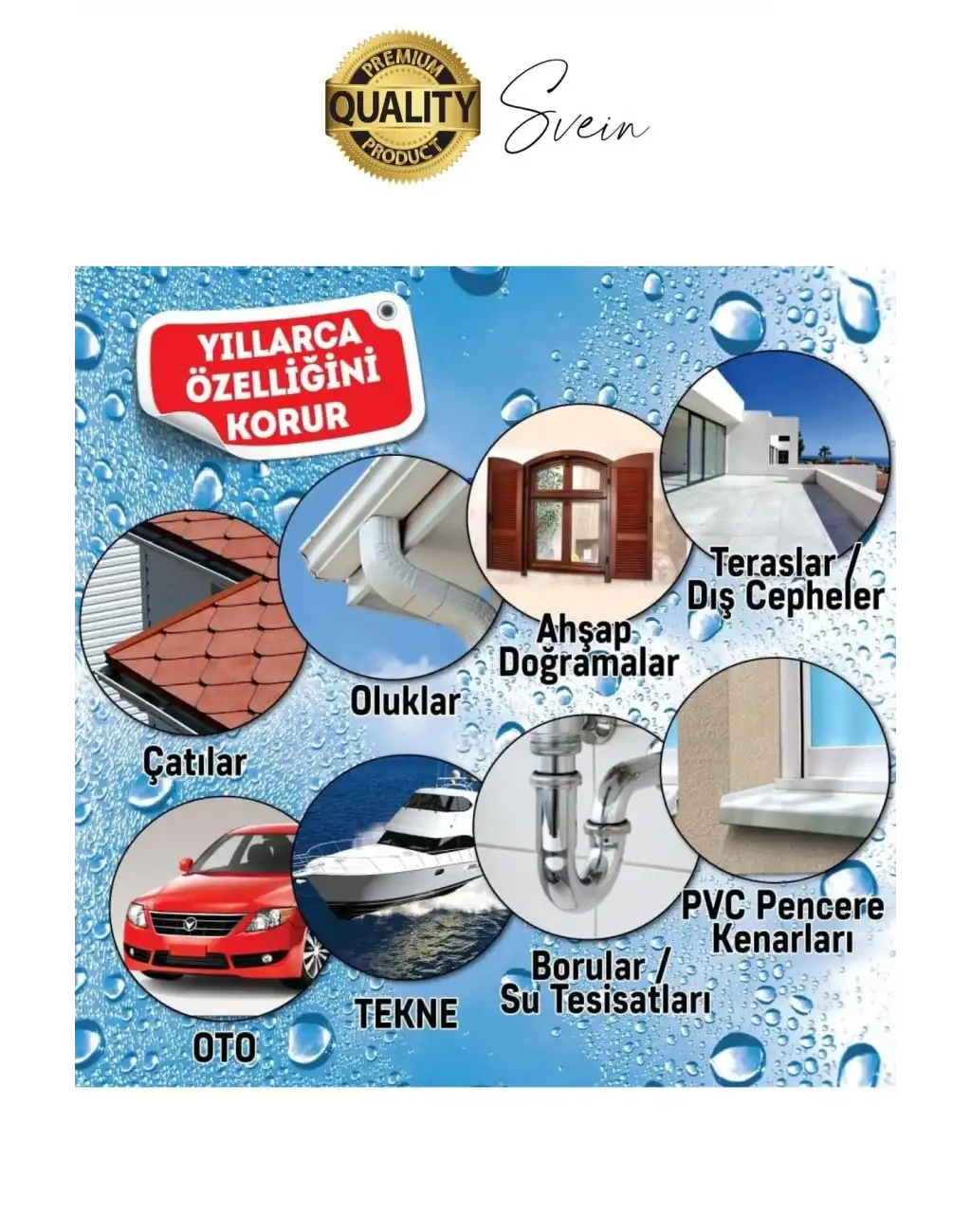 Suprey Şeffaf Sızdırmazlık Su İzolasyon Spreyi Mutfak Banyo Araba Tekne Seramik Hortum Metal Yüzey