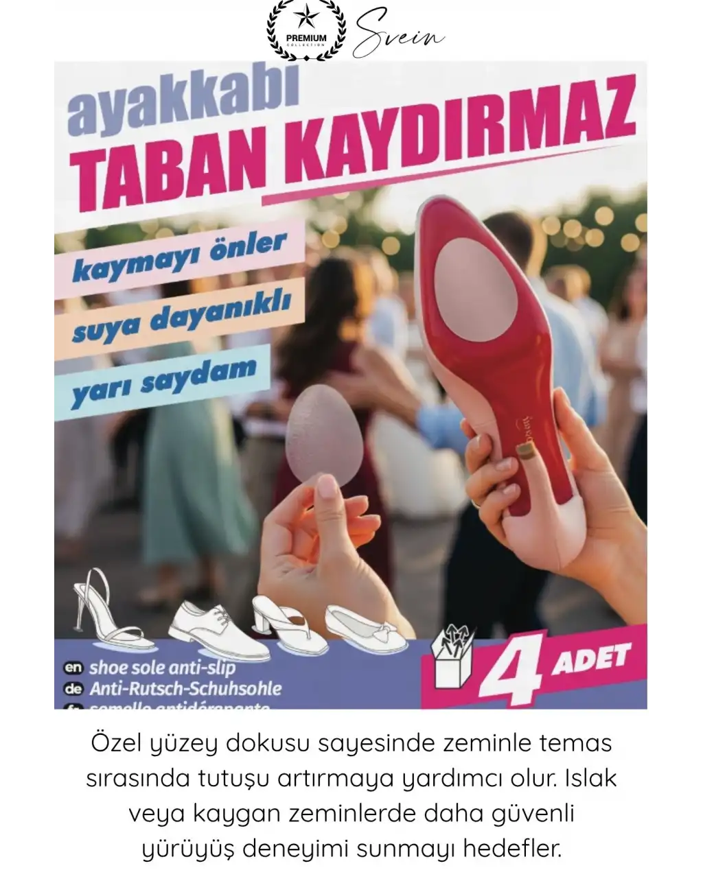 #TabanBandı Ayakkabı Taban Kaydırmaz Ped 4 Adet Şeffaf Yapışkanlı Topuklu Stiletto Babet Kösele Sert Düz Taban Kayma Önleyici Ses Azaltıcı Kesilebilir Güvenli Yürüyüş Koruyucu Destek