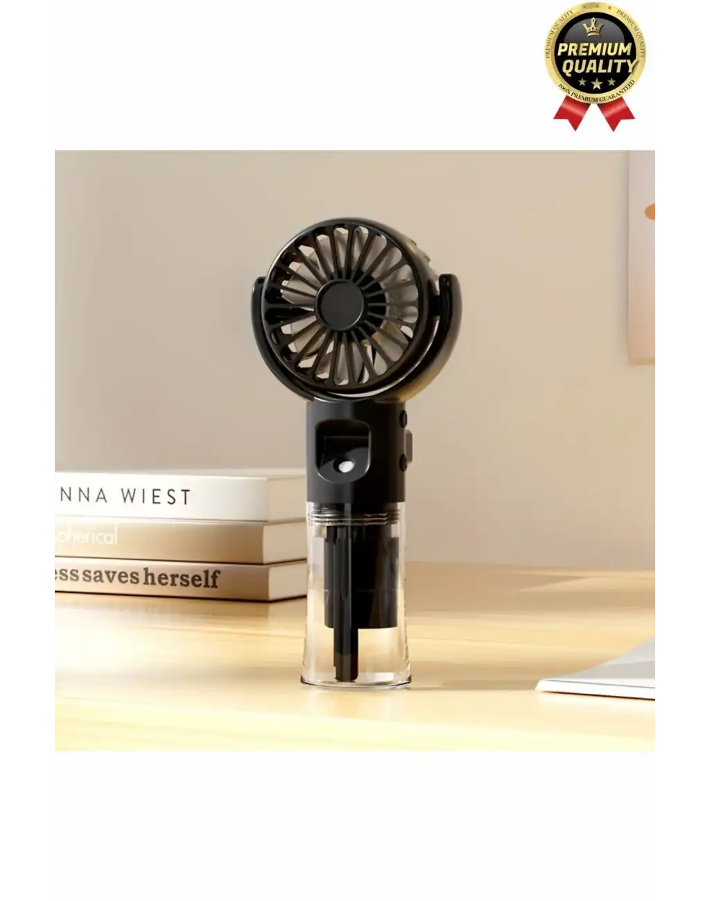 Taşınabilir Serinletici Klima Usb Şarjlı 3 Kademeli 1200 mAh Su Hazneli Püskürtmeli Mini Vantilatör