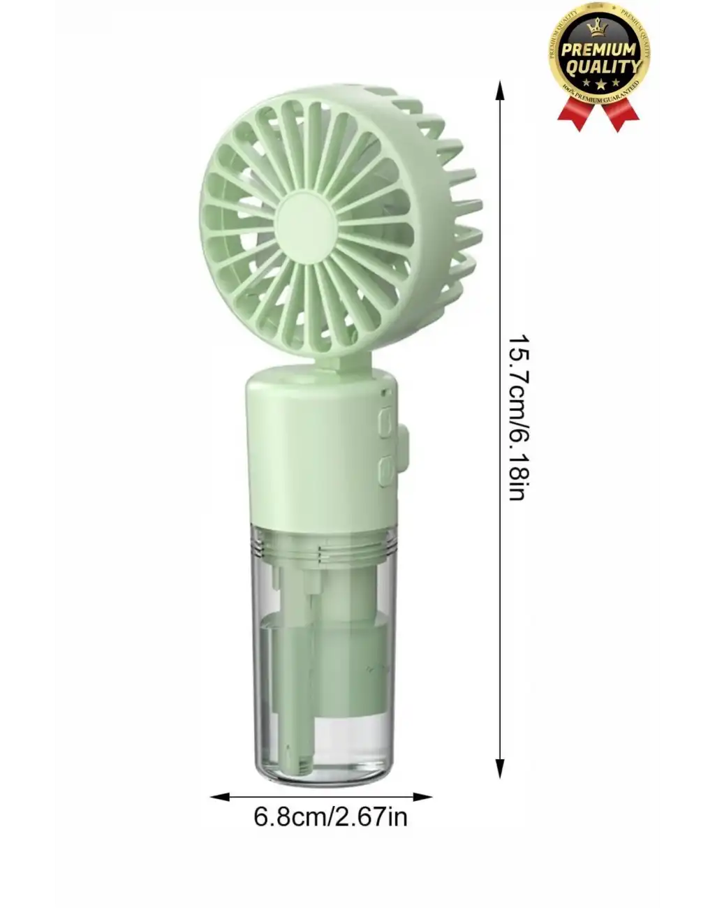 Taşınabilir Serinletici Klima Usb Şarjlı 3 Kademeli 1200 mAh Su Hazneli Püskürtmeli Mini Vantilatör