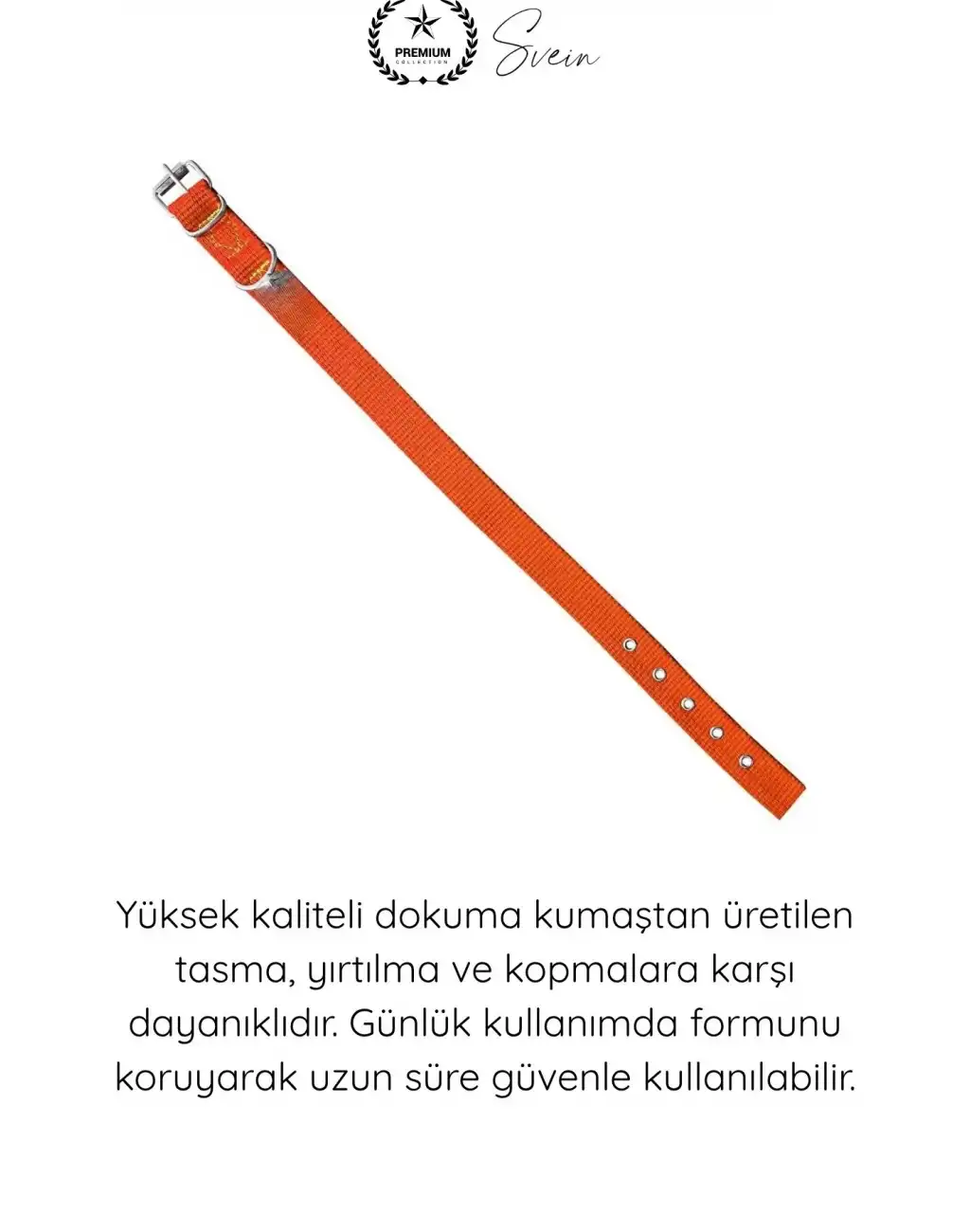 #Tasma Dokuma Köpek Boyun Tasması Turuncu 2,5x50 cm Ayarlanabilir Dayanıklı Gezdirme Tasması Paslanmaz Metal Tokalı Güçlü Kumaş Evcil Hayvan Yavru Orta Irk Konforlu Güvenli Aksesuar