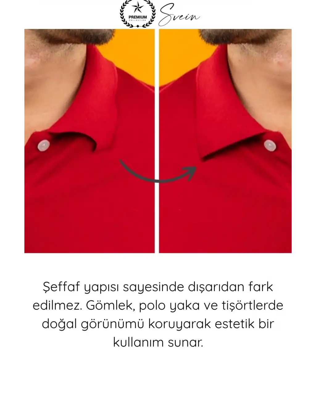 #Yaka Yaka Düzleştirici Yapışkanlı Balin 20 Adet Şeffaf Gömlek Yaka Destek Bandı Tshirt Polo Tişört Yaka Şekillendirici Kıvrılma Önleyici Çıkarılabilir Kolay Uygulama