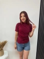 BORDO KISA KOLLU SANDY BLUZ