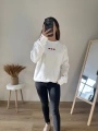 KALP NAKIŞLI SWEAT BEYAZ