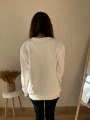 KALP NAKIŞLI SWEAT BEYAZ