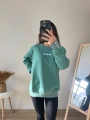 KALP NAKIŞLI SWEAT YEŞİL
