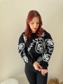 NAKIŞLI SWEAT SİYAH