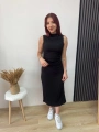 SİYAH MİDİ ELBİSE