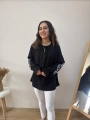 SİYAH NAKIŞLI BLUZ