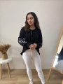 SİYAH NAKIŞLI BLUZ
