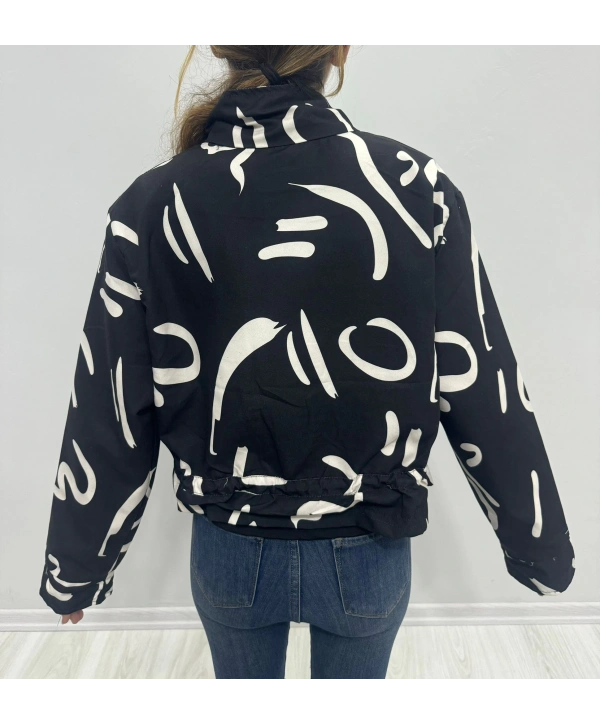 SİYAH BEYAZ SALSA CEKET