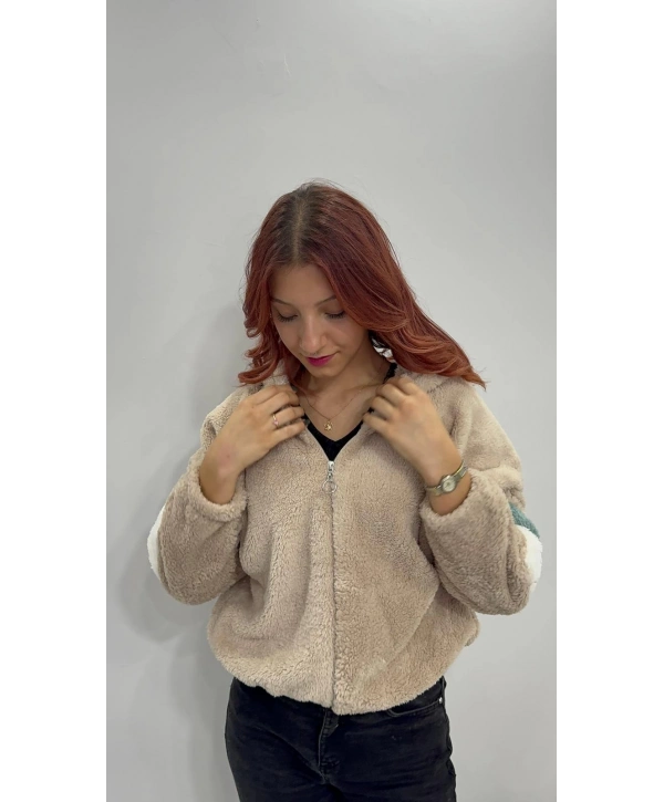 GARNİLİ FERMUARLI PELUŞ