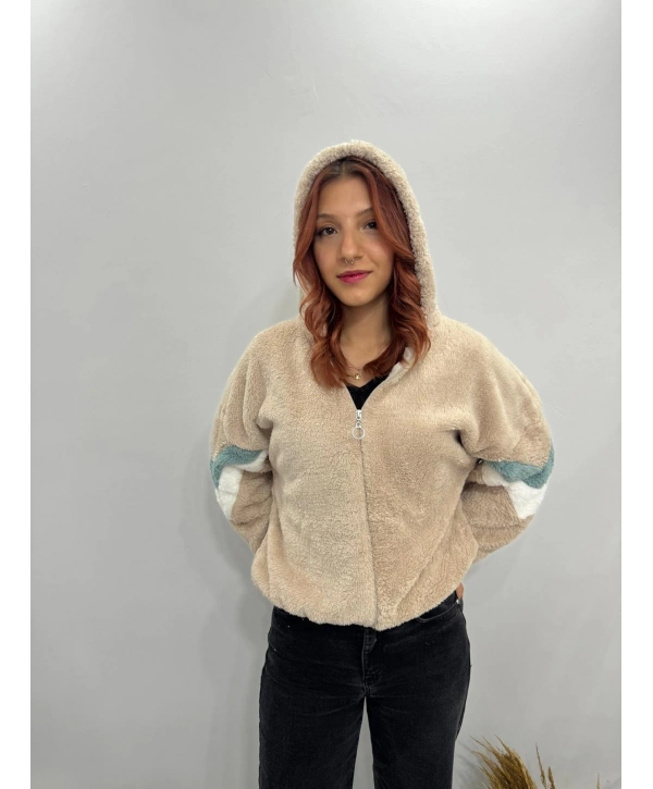 GARNİLİ FERMUARLI PELUŞ